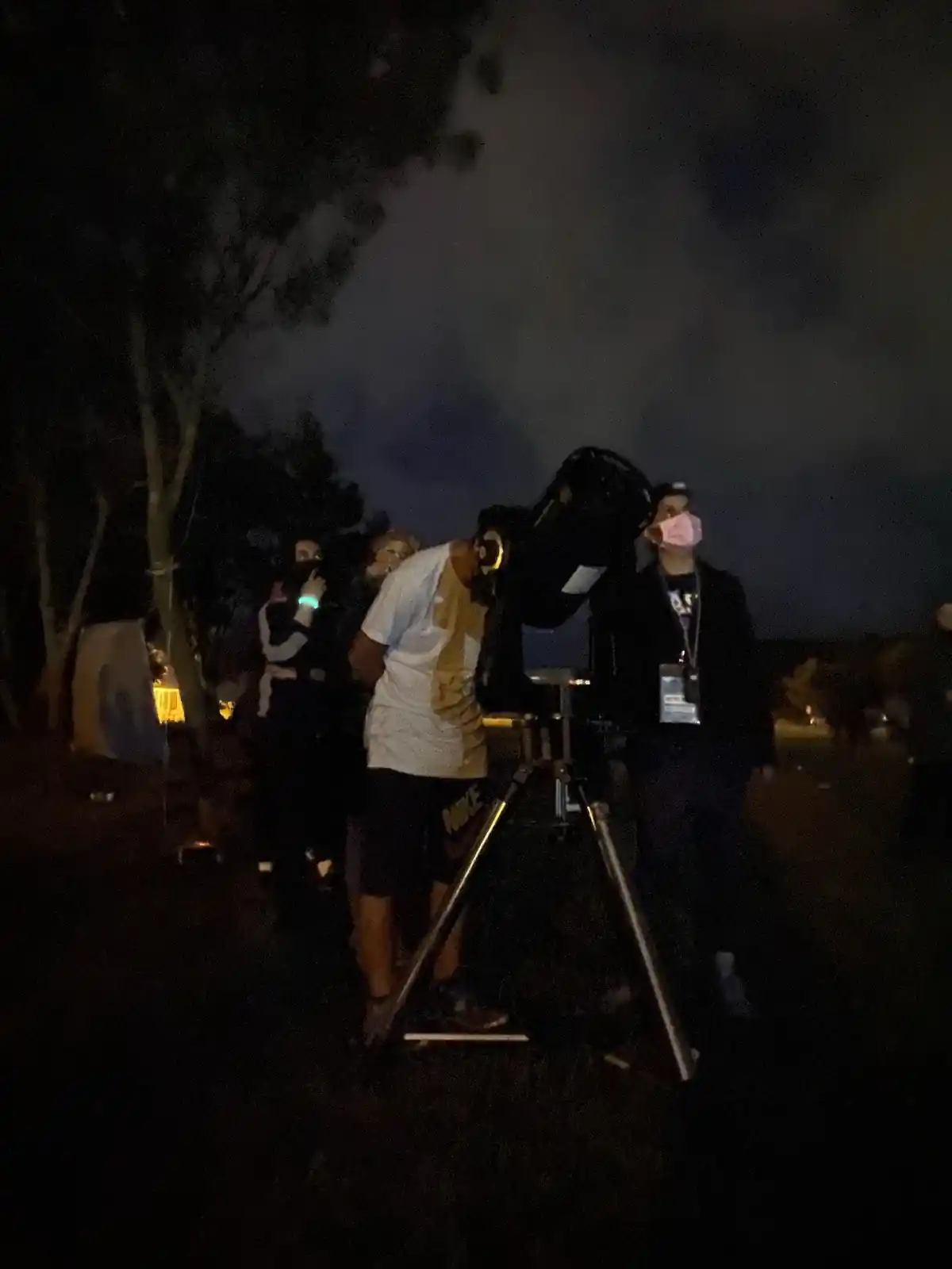 Gece teleskop başında gözlem