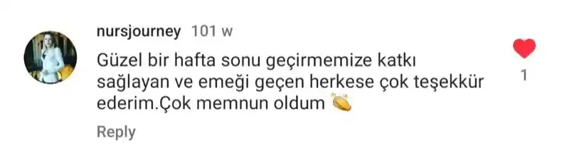 Katılımcı yorumu